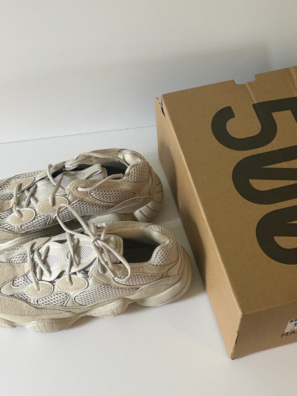Yeezy Boost 500 Desert Rat Blush Men's size 10 Adidas unworn